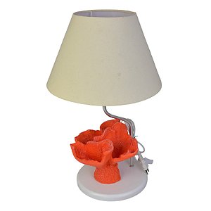 Abajur Coral Medio Vermelho XP-89I
