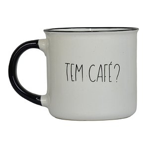 Caneca Branca Tem Café XP-96A