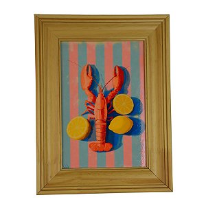Quadro Lagosta E Limoes XQ-08A