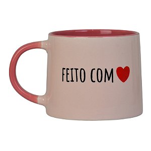 Caneca Rosa Feito Com XQ-16