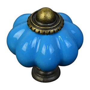 Puxador De Ceramica Azul TM-43B