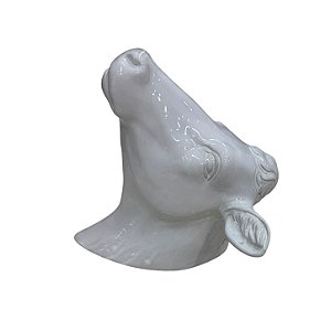 Enfeite Cabeça de Vaca Branca SA-48