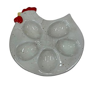 Porta-Ovos Galinha Branco SA-75