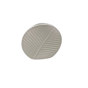 Vaso Oval Canelado Branco SA-79