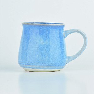 Caneca Glazura Azul Claro em Cerâmica YM-39 B