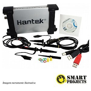 Osciloscópio Digital Hantek 6022BE Portátil 20MHz 2 canais