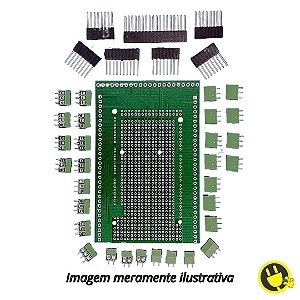 Placa Borne Shield para Arduino Mega