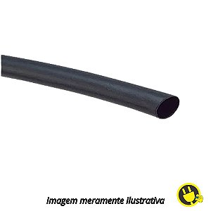 Espaguete Termo Retrátil 1mm Preto (metro)