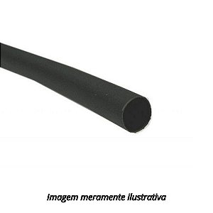 Espaguete Termo Retrátil 2,5mm Preto (metro)