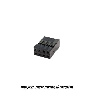 Alojamento 4 Vias Duplo Modu 2,54mm