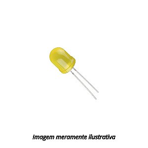 LED Difuso Amarelo 10mm