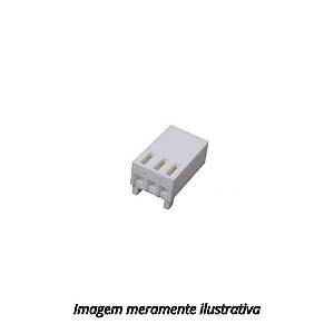 Alojamento para Conector KK 3 Vias 2,54mm