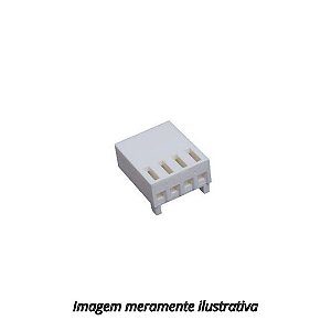 Alojamento para Conector KK 4 Vias 2,54mm