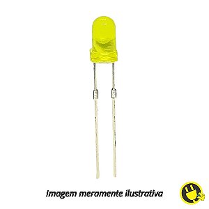 LED Difuso Amarelo 3mm