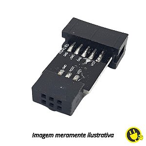 Módulo adaptador USBASP para ATMEL AVR 6 - 10 pinos STK500