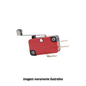Chave Fim de Curso Micro Switch com Rolete V-156-1C25 15a