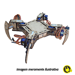 Robô Aranha Estrutura MDF para Montar + Parafusos