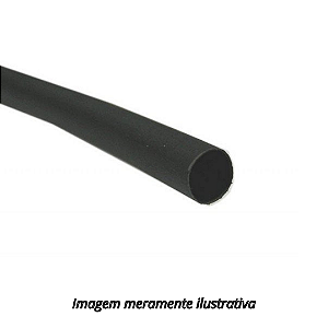 Espaguete Termo Retrátil 5mm Preto (metro)