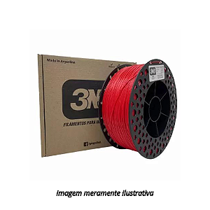 FIlamento PLA 1,75mm 1Kg Vermelho para Impressora 3D 3N3