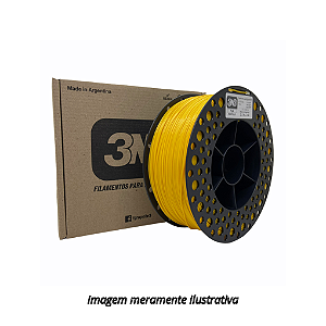 FIlamento PLA 1,75mm 1Kg Amarelo para Impressora 3D 3N3