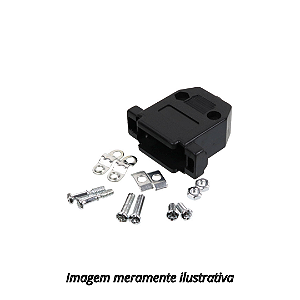 Capa para Conector DB15 180º com Parafusos Curtos