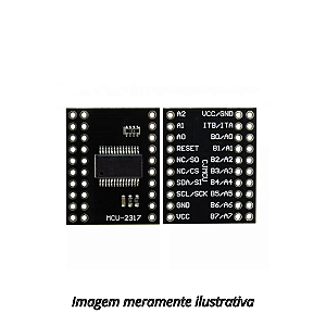 Módulo Expansor de Portas Bidirecional MCP23017 16 Bits I2C SPI