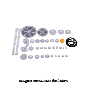 Kit DIY 34 Engrenagens Plásticas Polias Correias Diversos