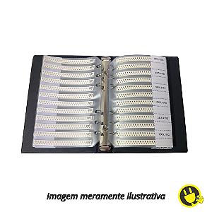 Sample Book Resistores e Capacitores 0805 SMD