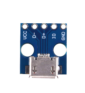 Módulo Adaptador Micro USB Fêmea Para DIP