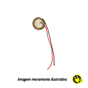 Pastilha Transdutor Piezo Elétrico 12mm