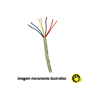 Cabo Manga  6 X 26 AWG - Sem Blindagem (Metro)