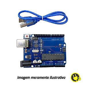 Arduino UNO R3 com Cabo USB