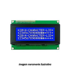 Display LCD 20x4 com Backlight Azul