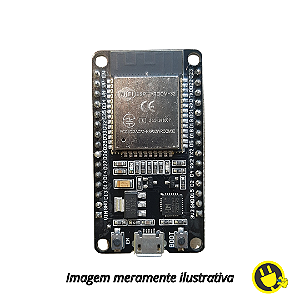 Placa ESP32 WROOM-32 WiFi - Driver CH9102X - 30 Pinos