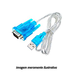 Cabo Conversor Serial RS232 HL340 DB9 USB