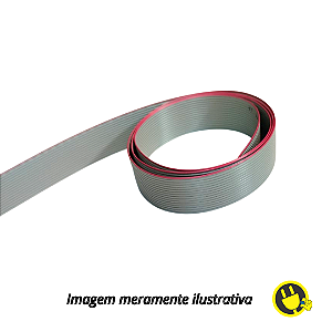Cabo Flat 16 vias 28AWG 1.27mm Cinza (Metro)