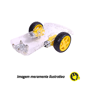 Kit Chassi Carro 2WD 2 Rodas Robótica Arduino