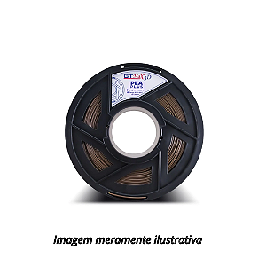 FIlamento PLA 1,75mm 1Kg Marrom para Impressora 3D GTMax3D