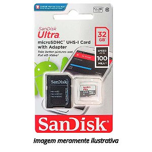 Cartão Micro SD 32GB Classe 10 Sandisk