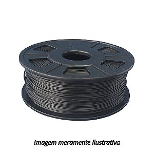 FIlamento PLA 1,75mm 1Kg Preto para Impressora 3D Voolt 3D