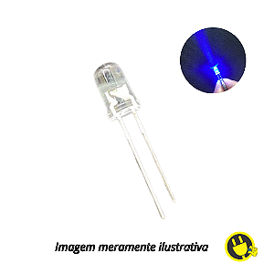 LED Cristal Azul 5mm