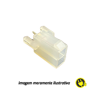 Conector Header Fêmea Mini Fit 2 Vias 4,20mm Com Peg 180°