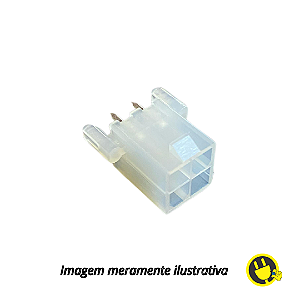 Conector Header Fêmea Mini Fit 4 Vias 4,20mm Com Peg 180°
