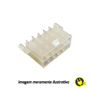 Conector Header Fêmea Mini Fit 10 Vias 4,20mm Com Peg 180°