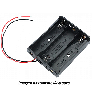 Suporte Porta 3x Baterias 18650