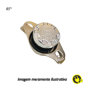 KSD301 Termostato 85°C 10A 250V – Contato Normalmente Fechado (NC)