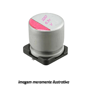 Capacitor Eletrolítico SMD 220UF 6,3V