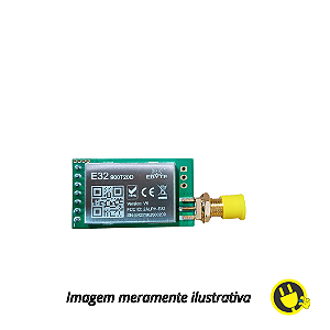 Módulo RF Wireless LoRa 915 MHz Longo Alcance 900T20D 5 km