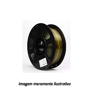 Filamento PLA SILK Duo 1,75mm 1Kg Preto e Dourado 3D Fila