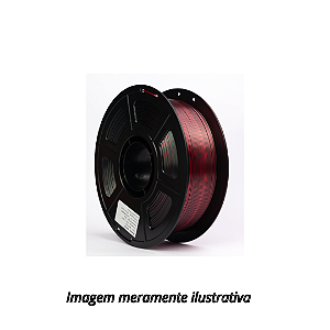 Filamento PLA SILK Duo 1,75mm 1Kg Preto e Vermelho 3D Fila
